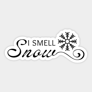 I Smell Snow Sticker